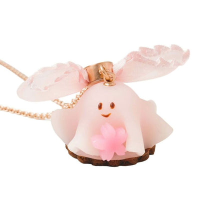 Sakura Ghost Cake Necklace
