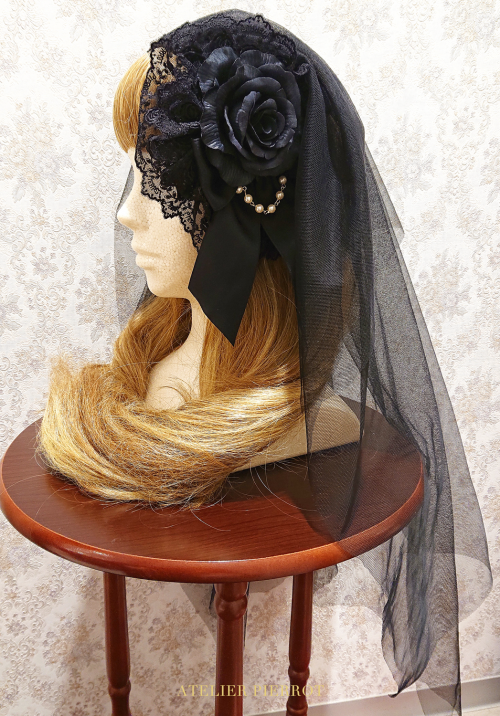 Rose Veil Headband