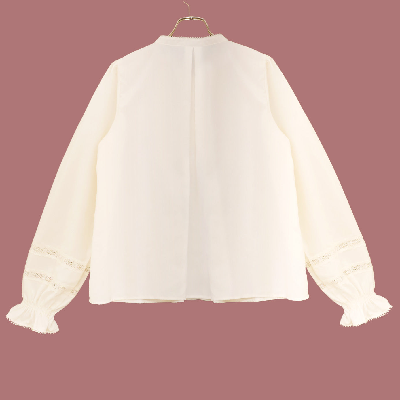 Stand Collar Pullover Blouse