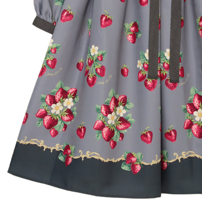 Royal Berry Flat Collar Dress