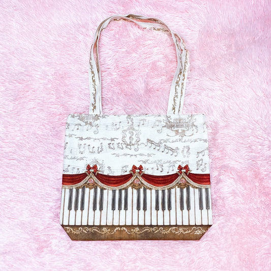 Antique Elegant Piano Tote Bag