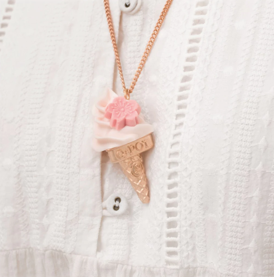 Sakura Soft Serve Ice Cream Necklace