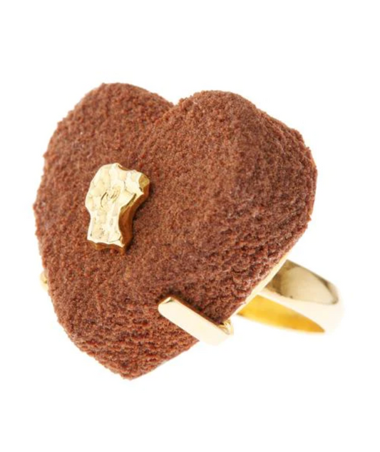 Luxe Heart Chocolate Ring