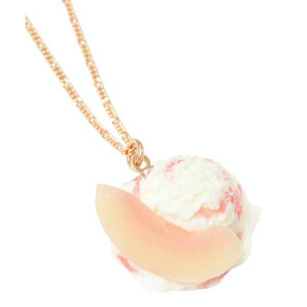 Peach Ice Cream Necklace