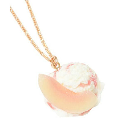 Peach Ice Cream Necklace