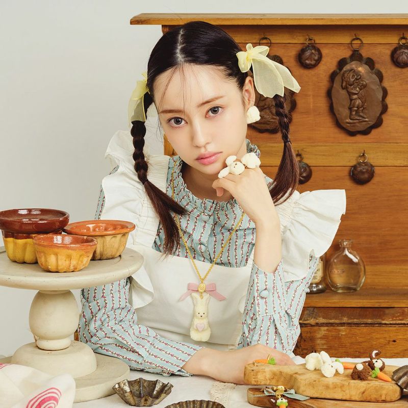 Milk Rabbit Cookie Necklace