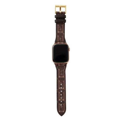 Strawberry Chocolate Leather Band for Apple Watch (42-45mm compatible)