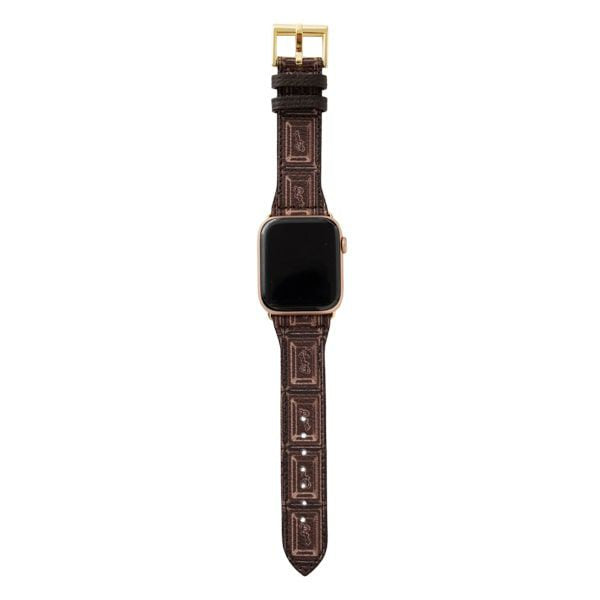 Chocolate Leather Band for Apple Watch (42-45mm compatible)