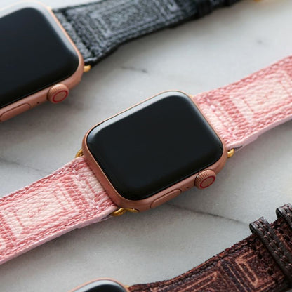 Strawberry Chocolate Leather Band for Apple Watch (42-45mm compatible)