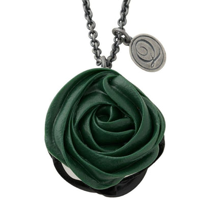 Poison Rose Macaron Necklace -  Green