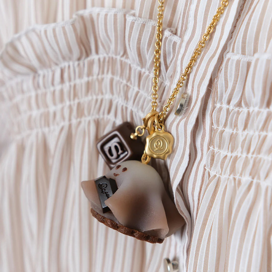 Chocolate Ghost Cake Charm