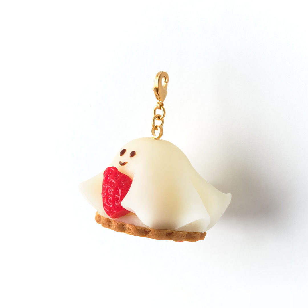 Strawberry Ghost Cake Charm