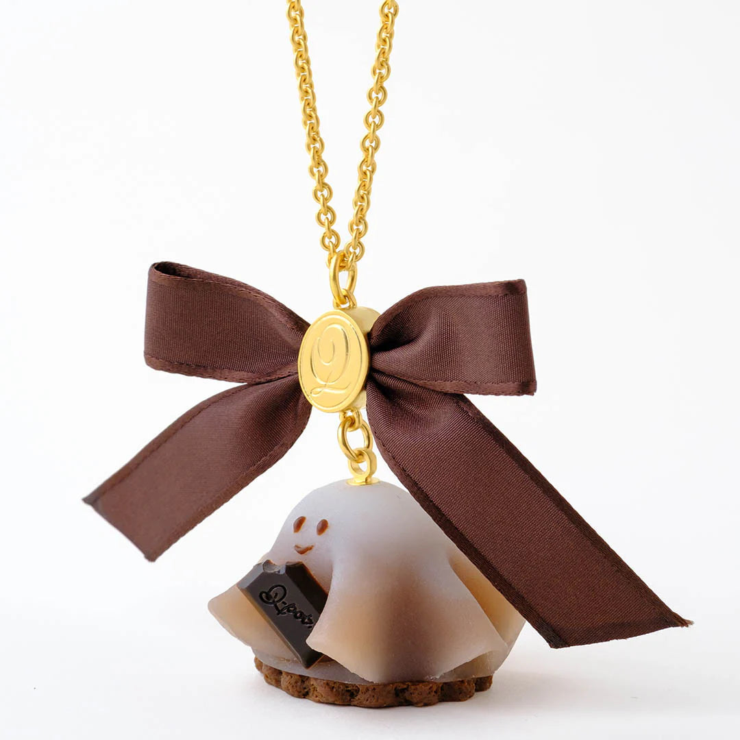 Chocolate Ghost Cake Necklace