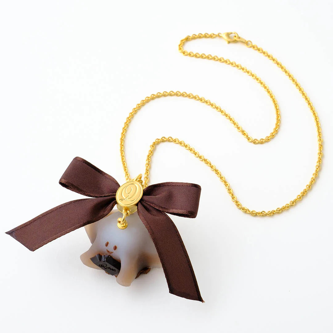 Chocolate Ghost Cake Necklace