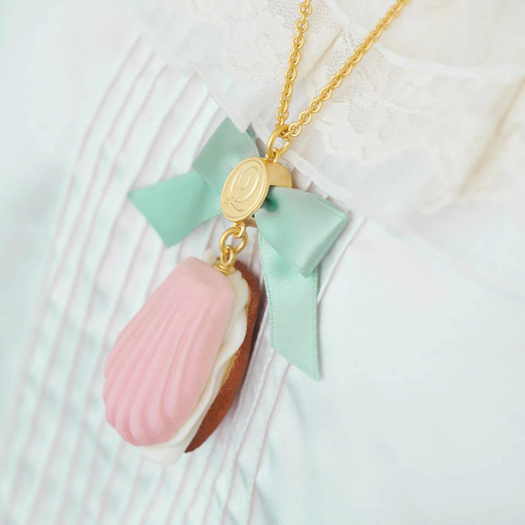Strawberry Chocolate Madeleine Necklace