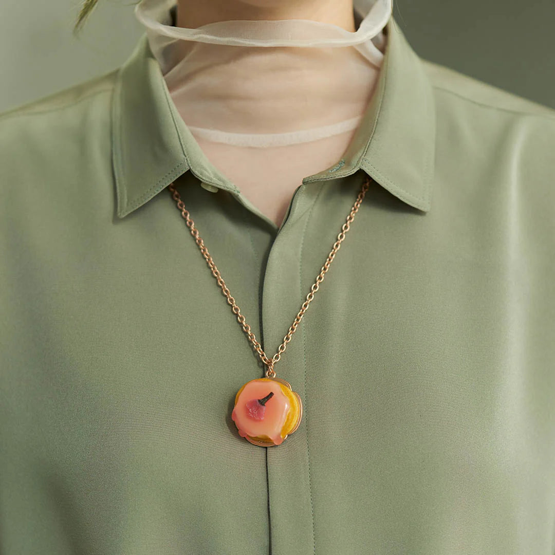 Sakura Syrup Pancake Necklace