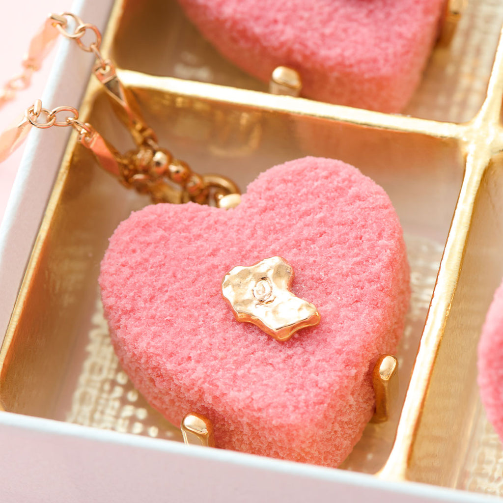 Pink Luxe Heart Chocolat Necklace