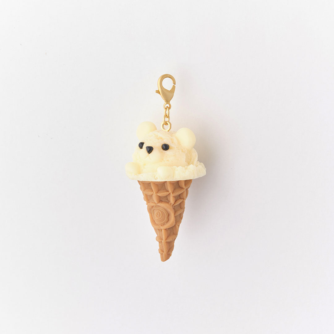 Polar Bear Ice Cream Cone Charm