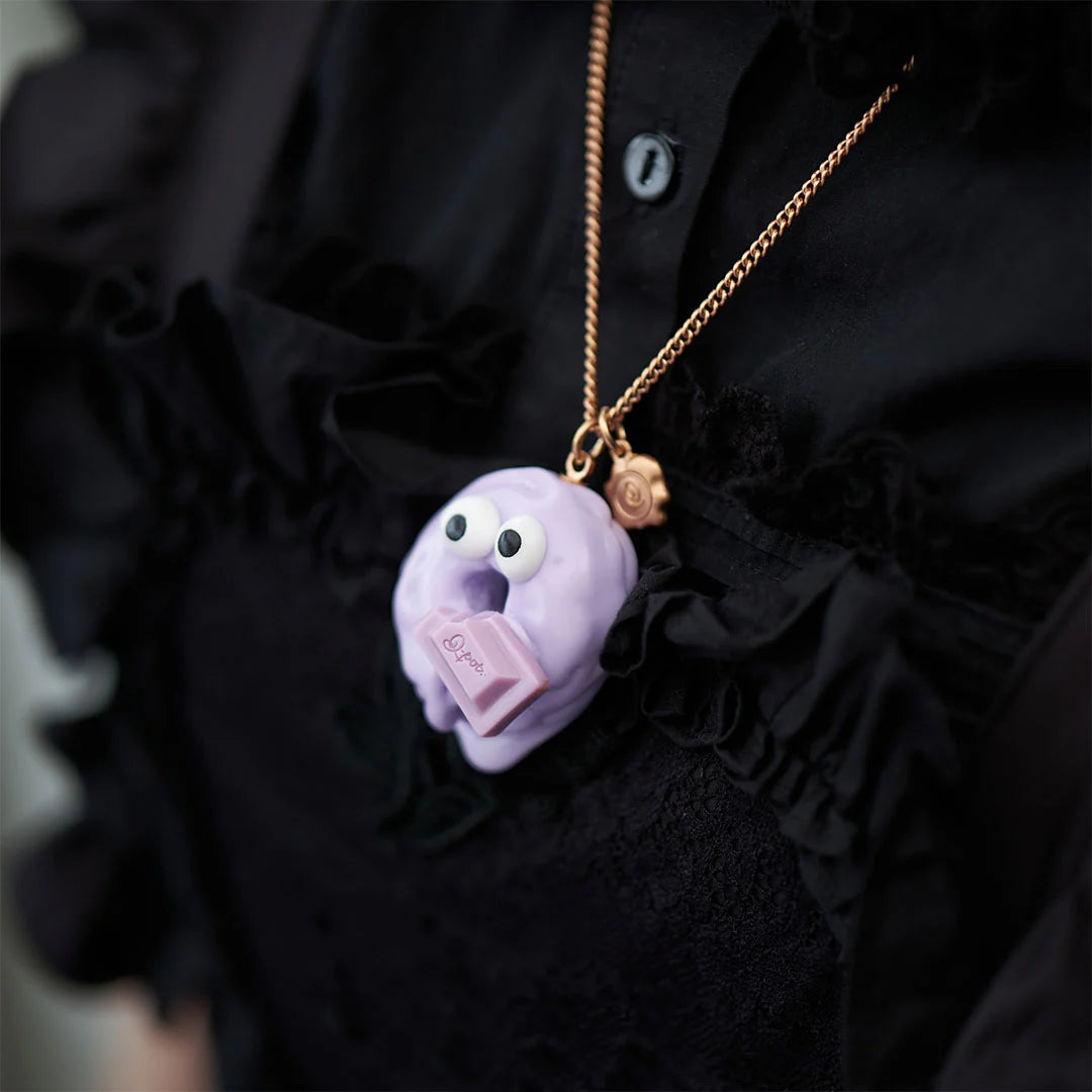 Melty Monster Doughnut Necklace - Lavender