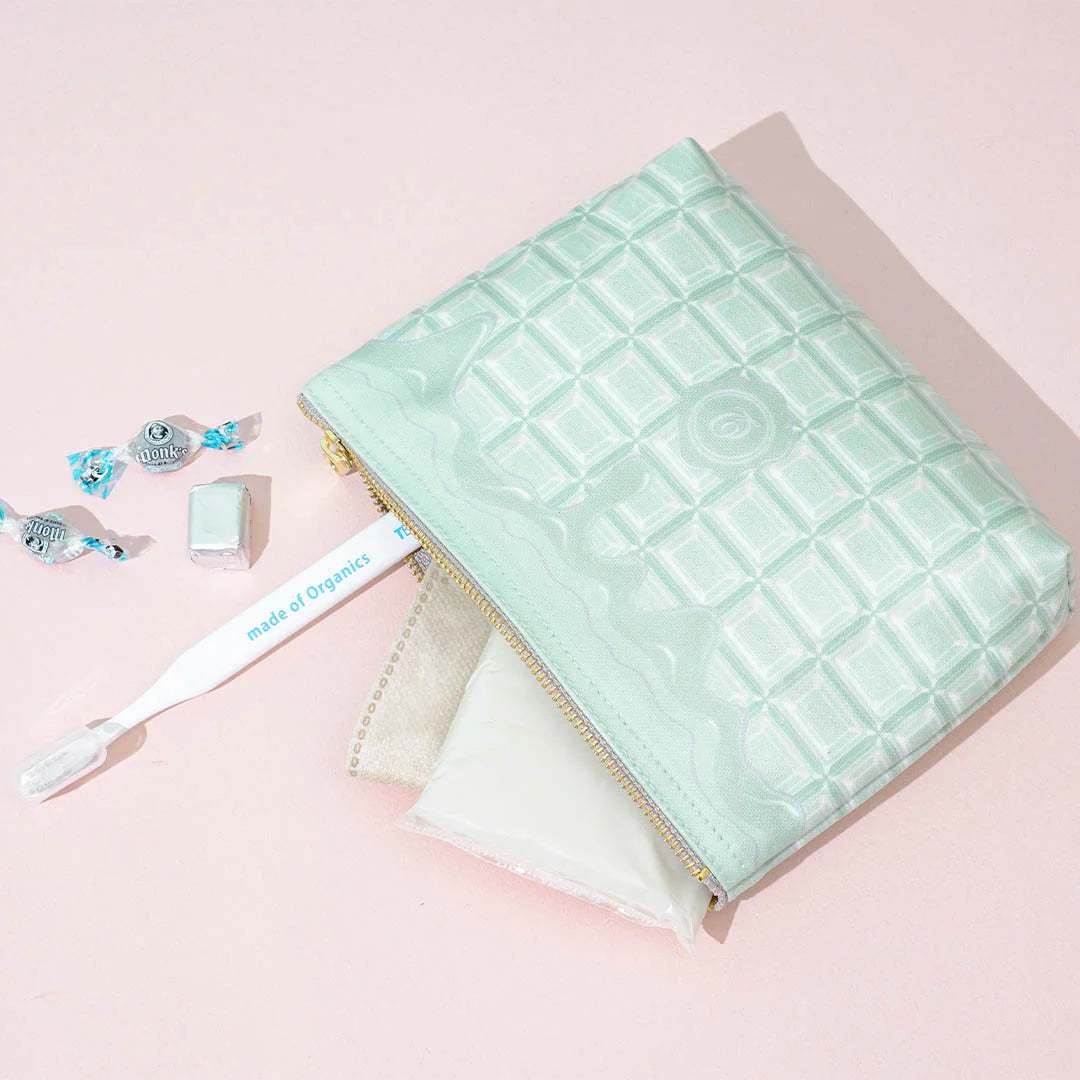 Melty Mint Chocolate Cosmetic Pouch