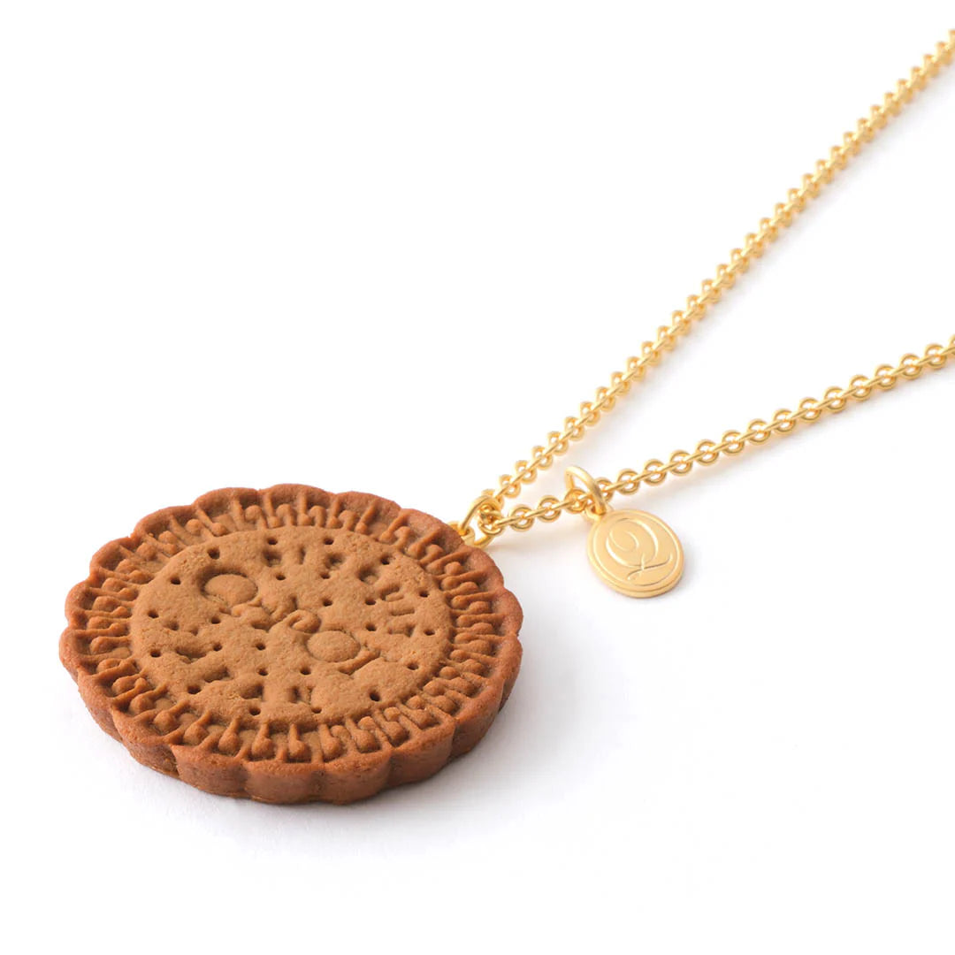 Q-pot. Original Freshly Baked Cookie Necklace