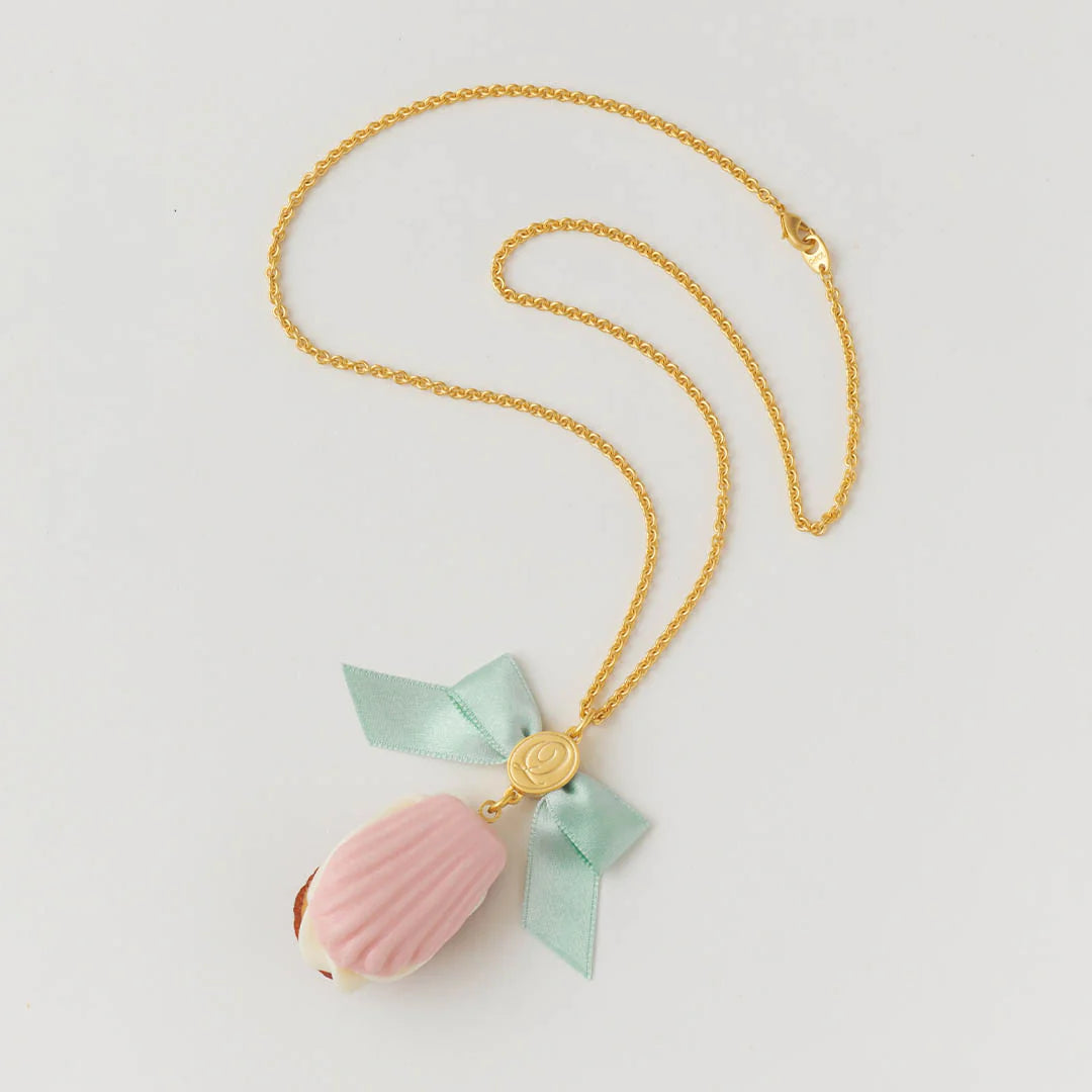 Strawberry Chocolate Madeleine Necklace