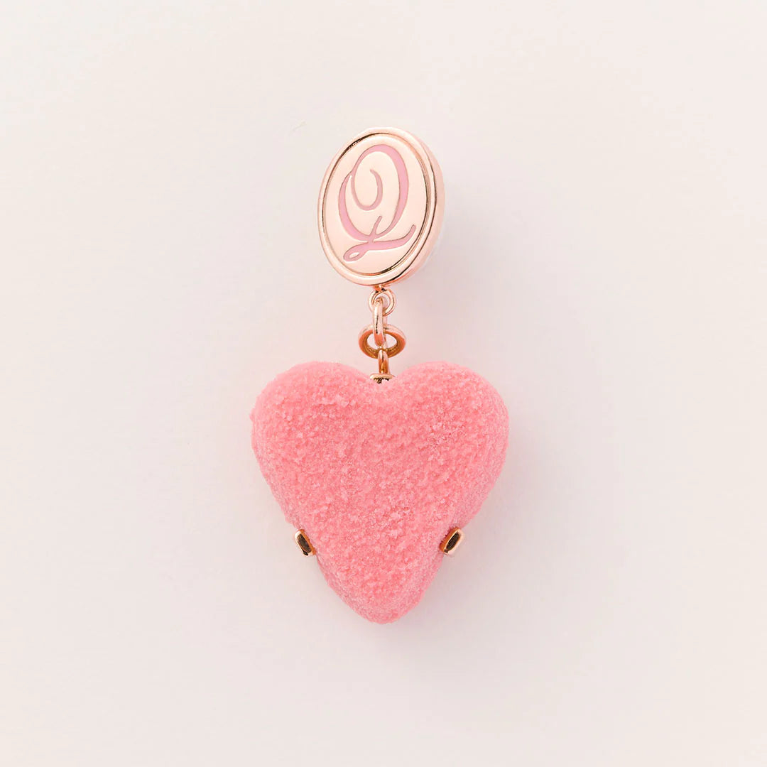 Petit Pink Luxe Heart Chocolat Pierced Earring