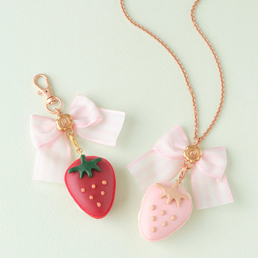 Stripe Ribbon Chain Necklace (60cm)
