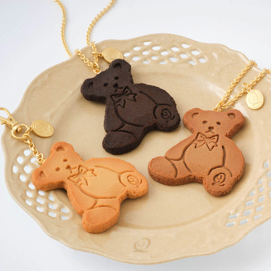 Freshly Baked Teddy Bear Cookie Necklace