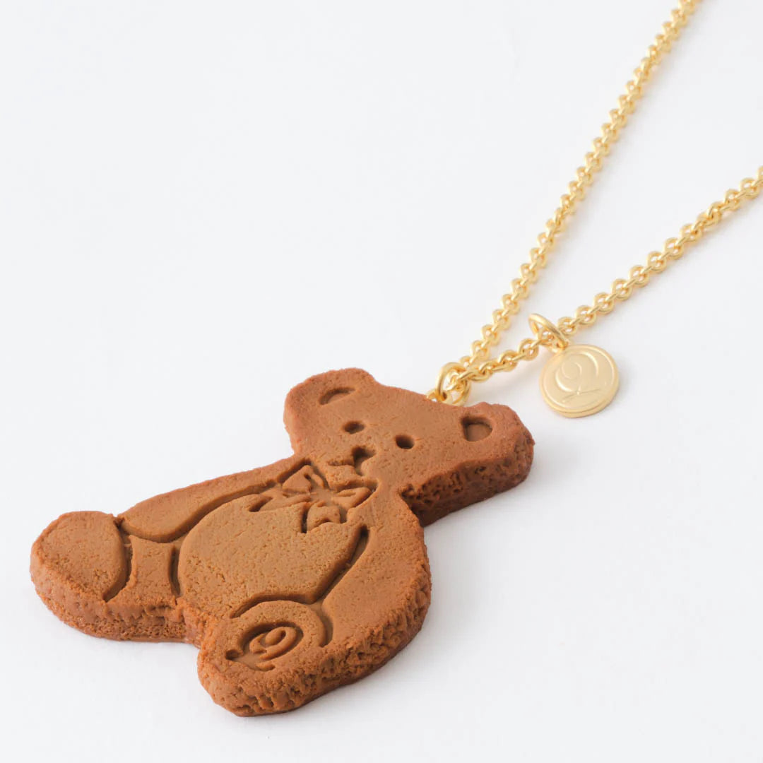 Freshly Baked Teddy Bear Cookie Necklace