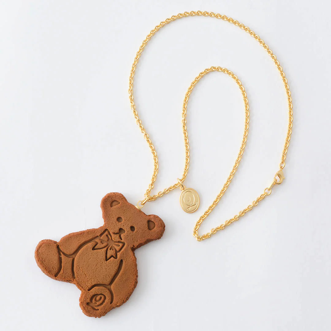 Freshly Baked Teddy Bear Cookie Necklace