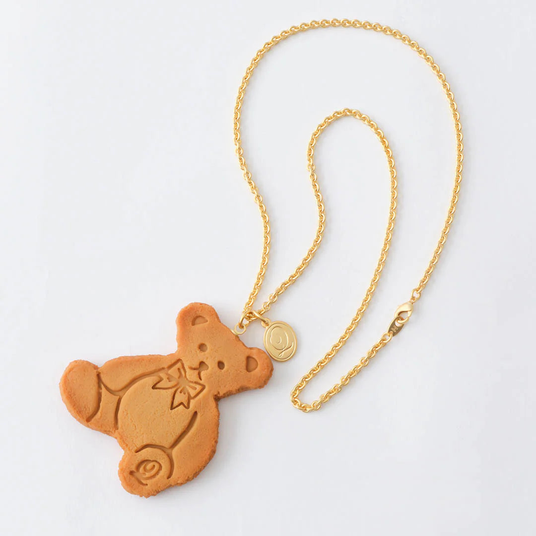Freshly Baked Teddy Bear Cookie Necklace