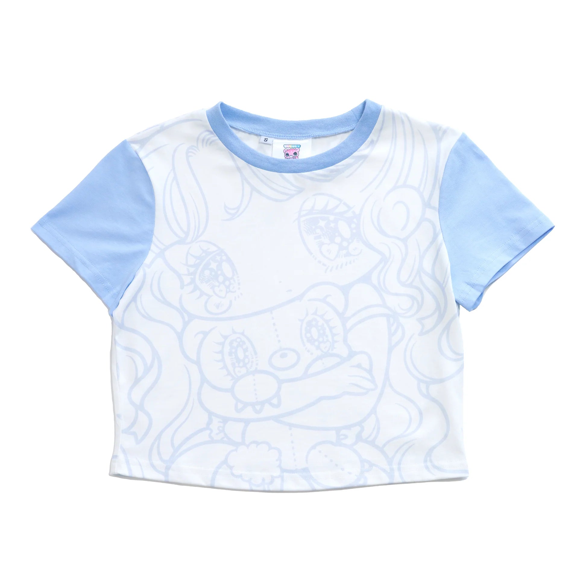 Plush Cuddles Blue Baby Tee