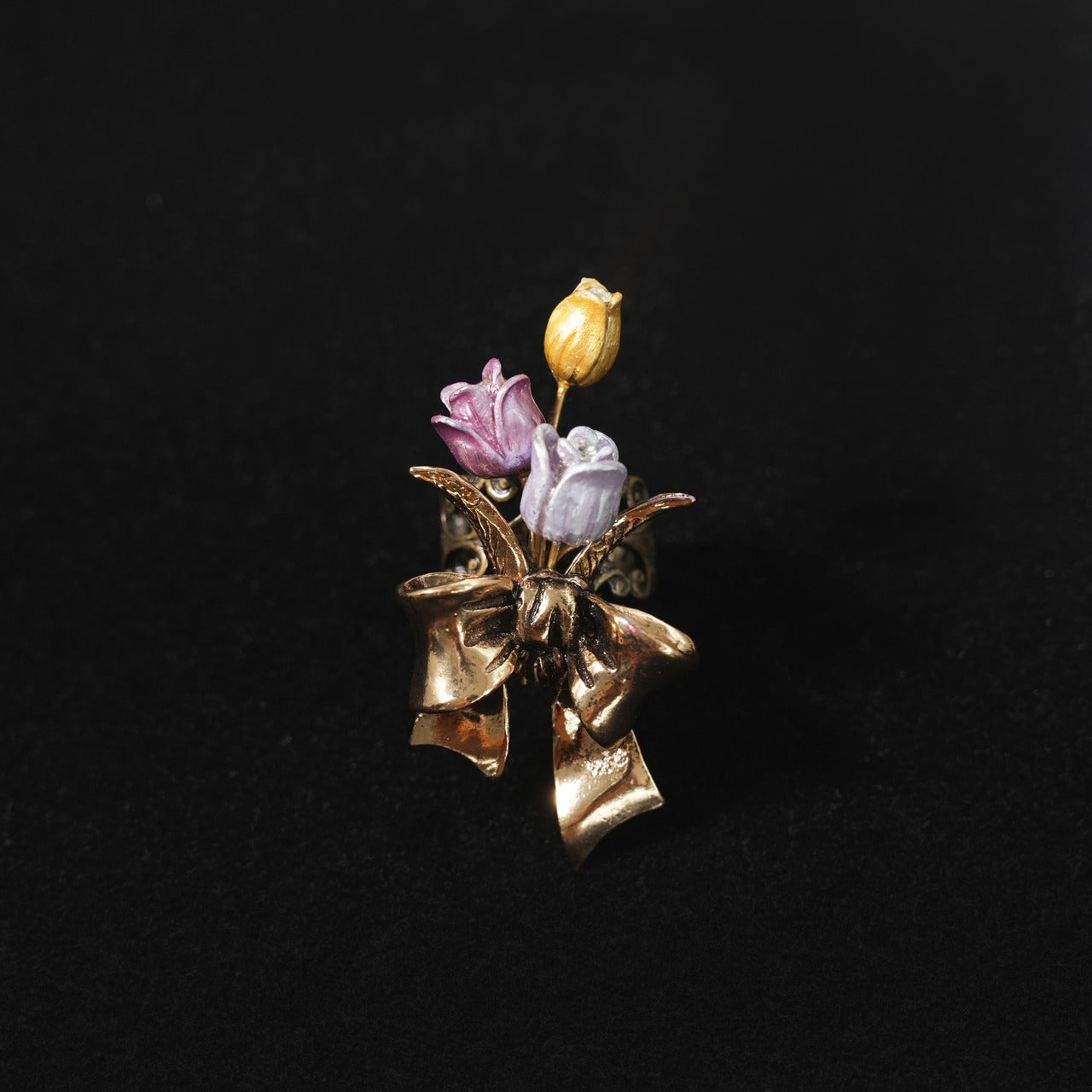 Flower Garden Tulip Bouquet Ring
