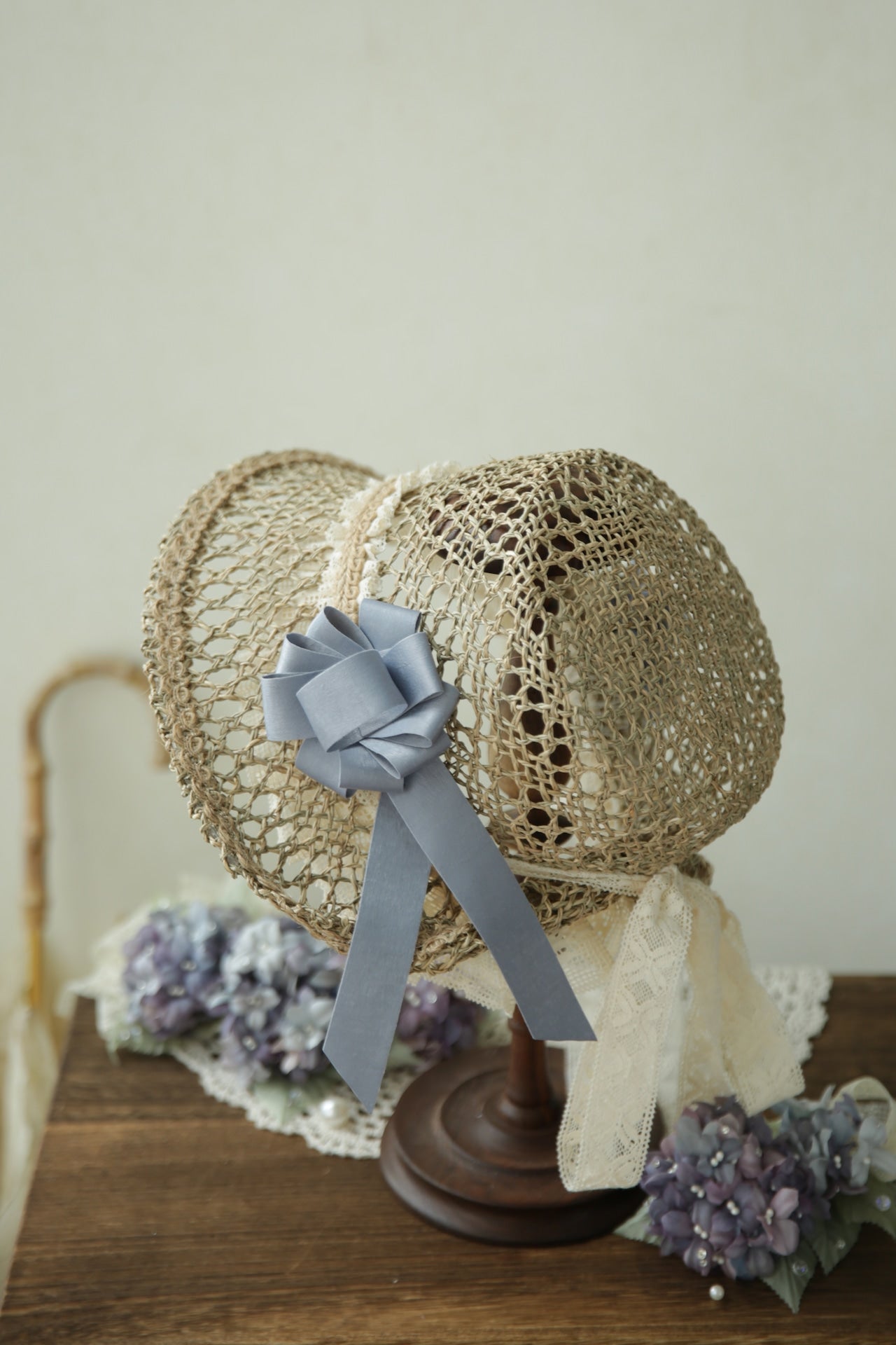 Hydrangea and Summer Shower Ribbon Clip