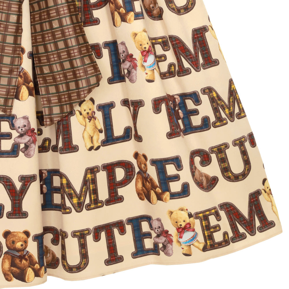 Alphabet Bears Sleeves Dress