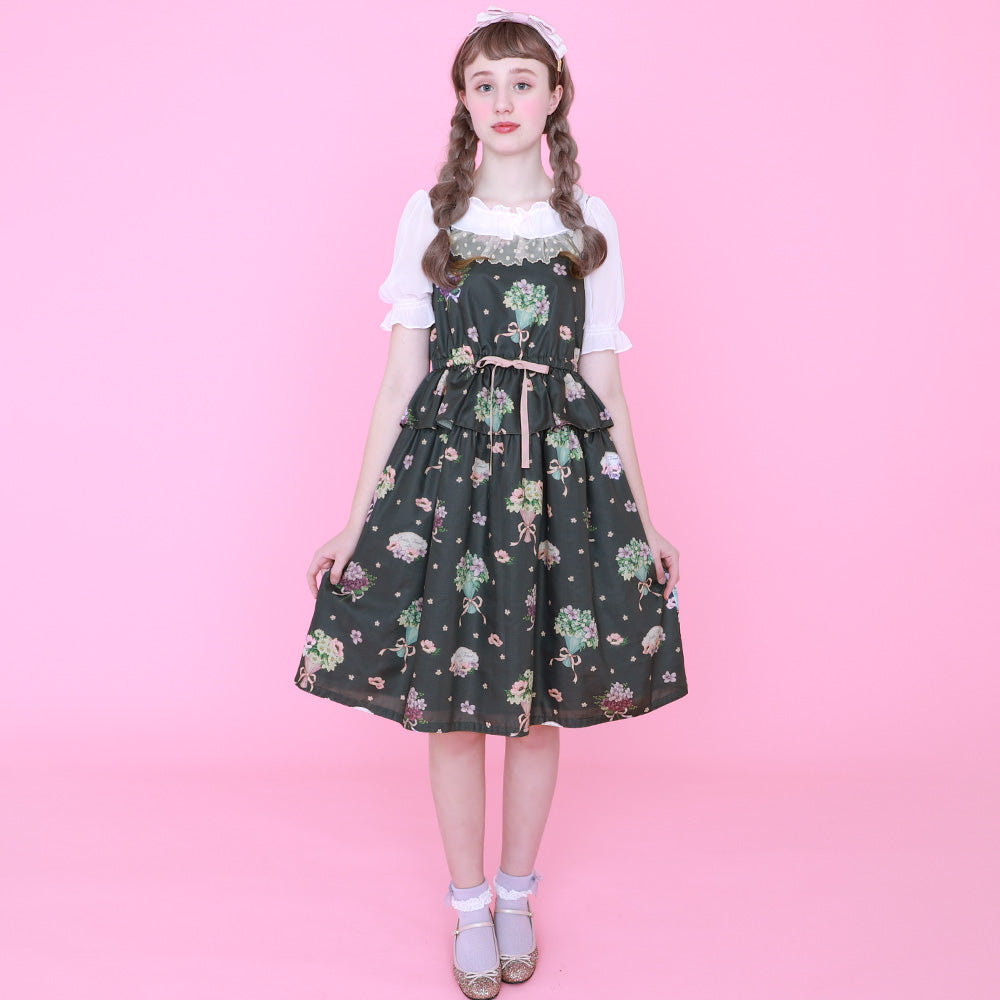 FlowerBouquet Camisole Dress