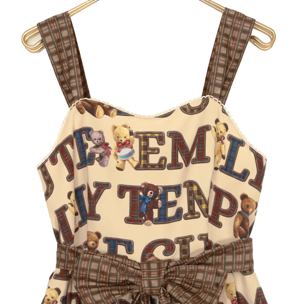 Alphabet Bears Sleeves Dress