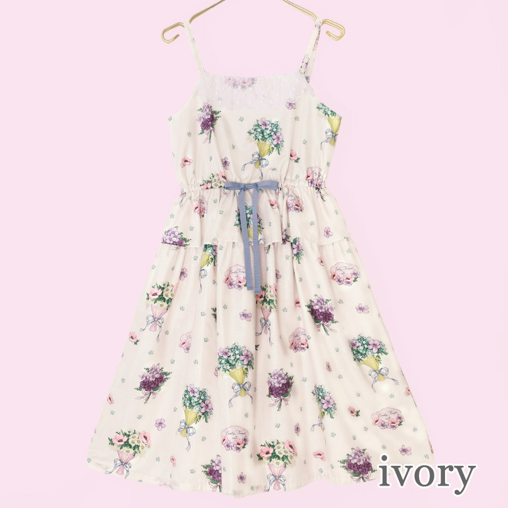FlowerBouquet Camisole Dress