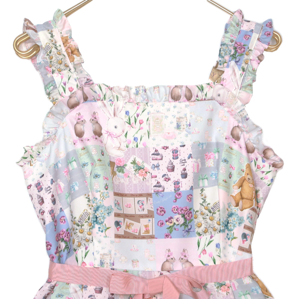 Anniversary Patchwork Camisole Dress