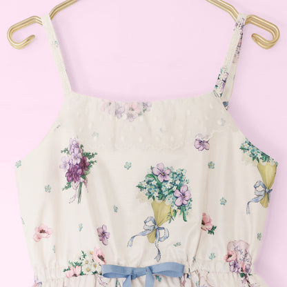FlowerBouquet Camisole Dress