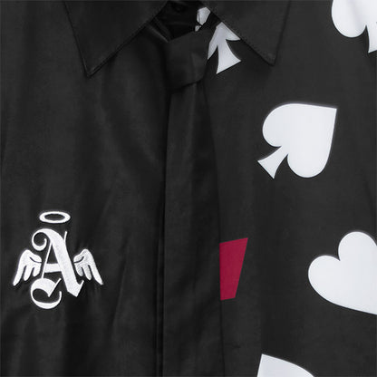Ace of Hearts Trump 2WAY shirt With Tie