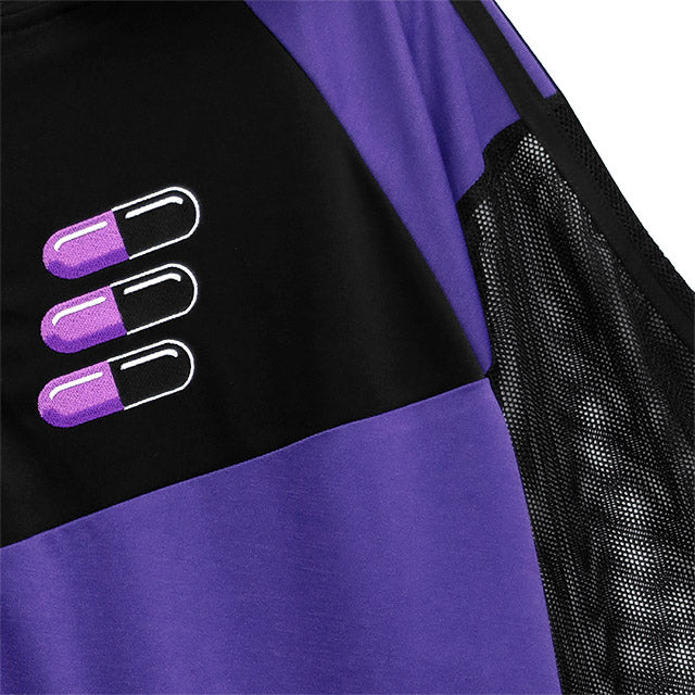 Cat Ear Capsule Sleeve Mesh Jersey Hoodie