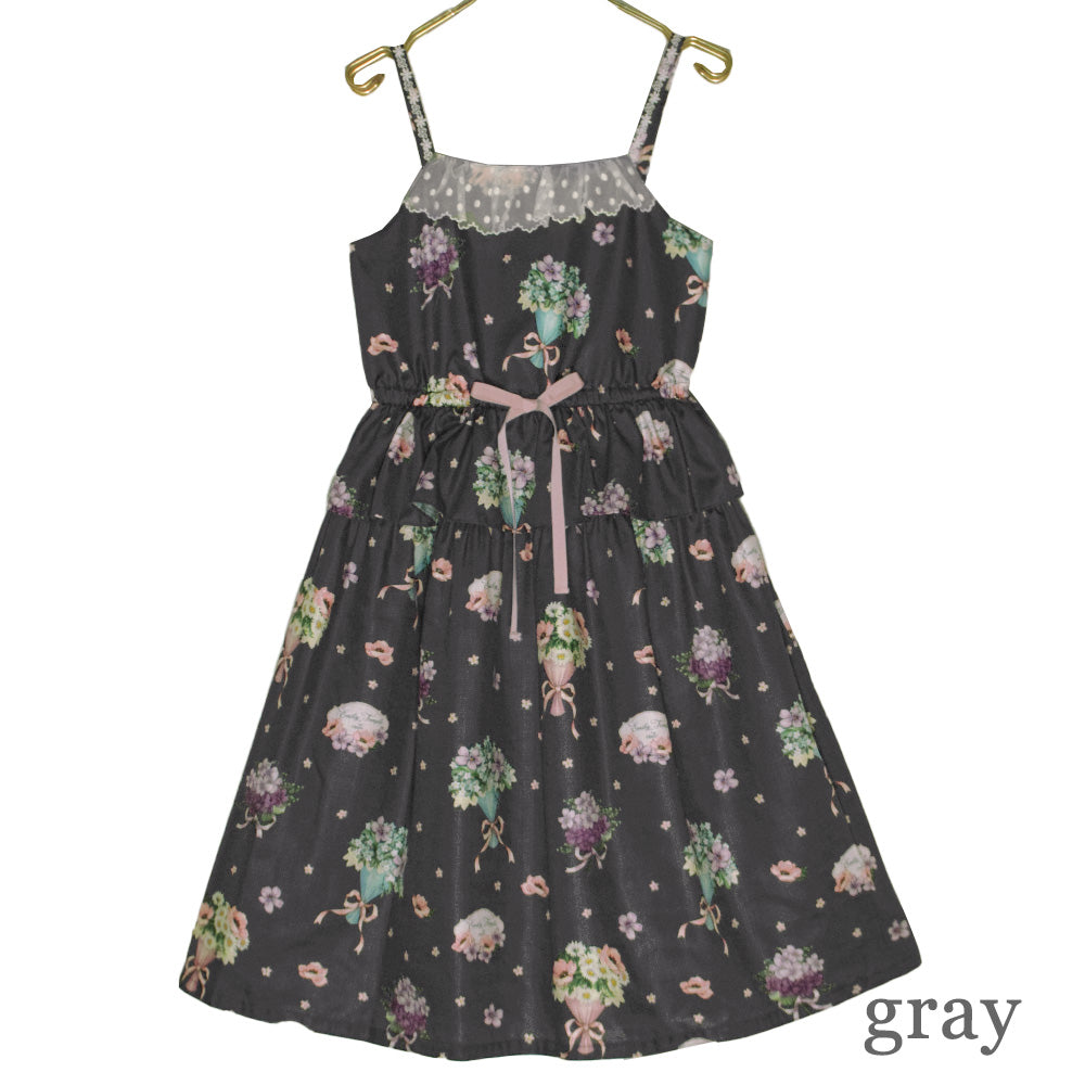 FlowerBouquet Camisole Dress