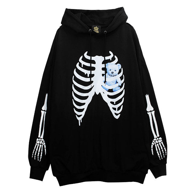 Skeleton Bear Harness Hoodie