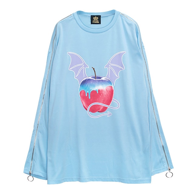 Wicked Apple Zip Sleeve Long Tee