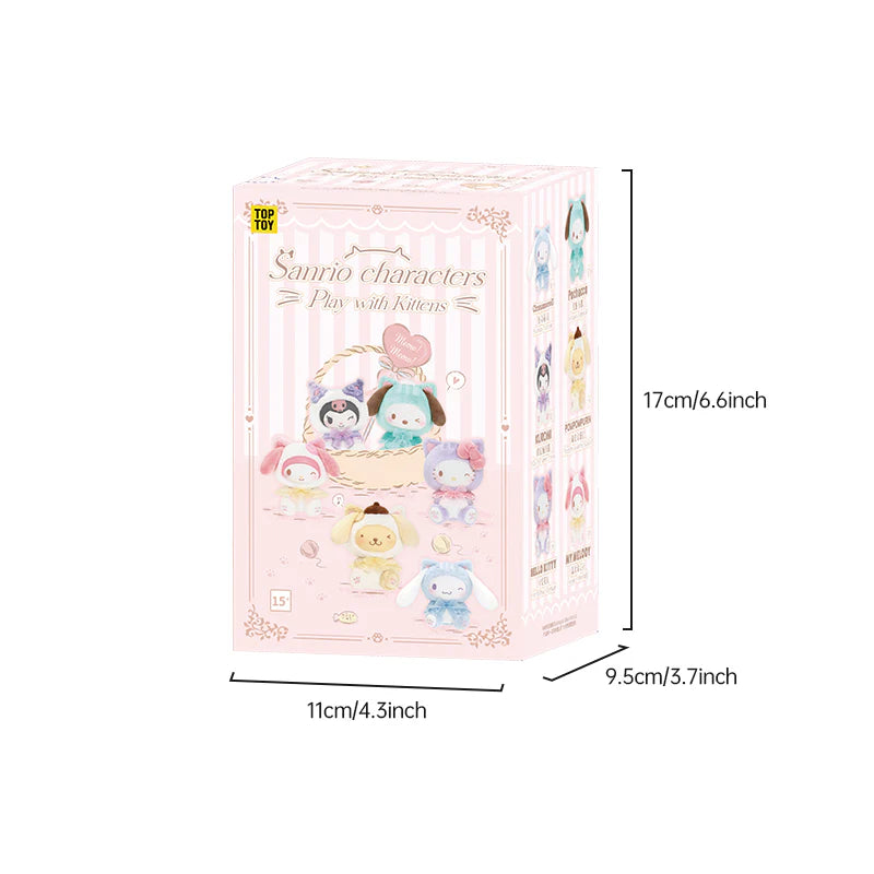 Play with Kittens Series Plush Keychains Gift Blind Box