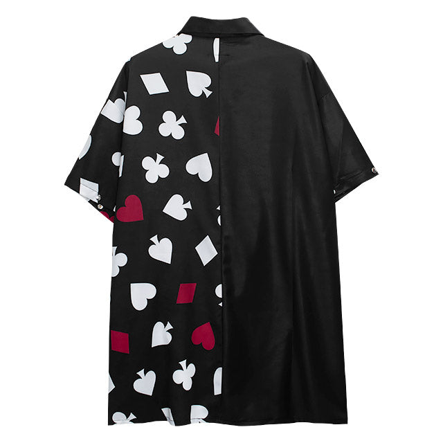 Ace of Hearts Trump 2WAY shirt With Tie