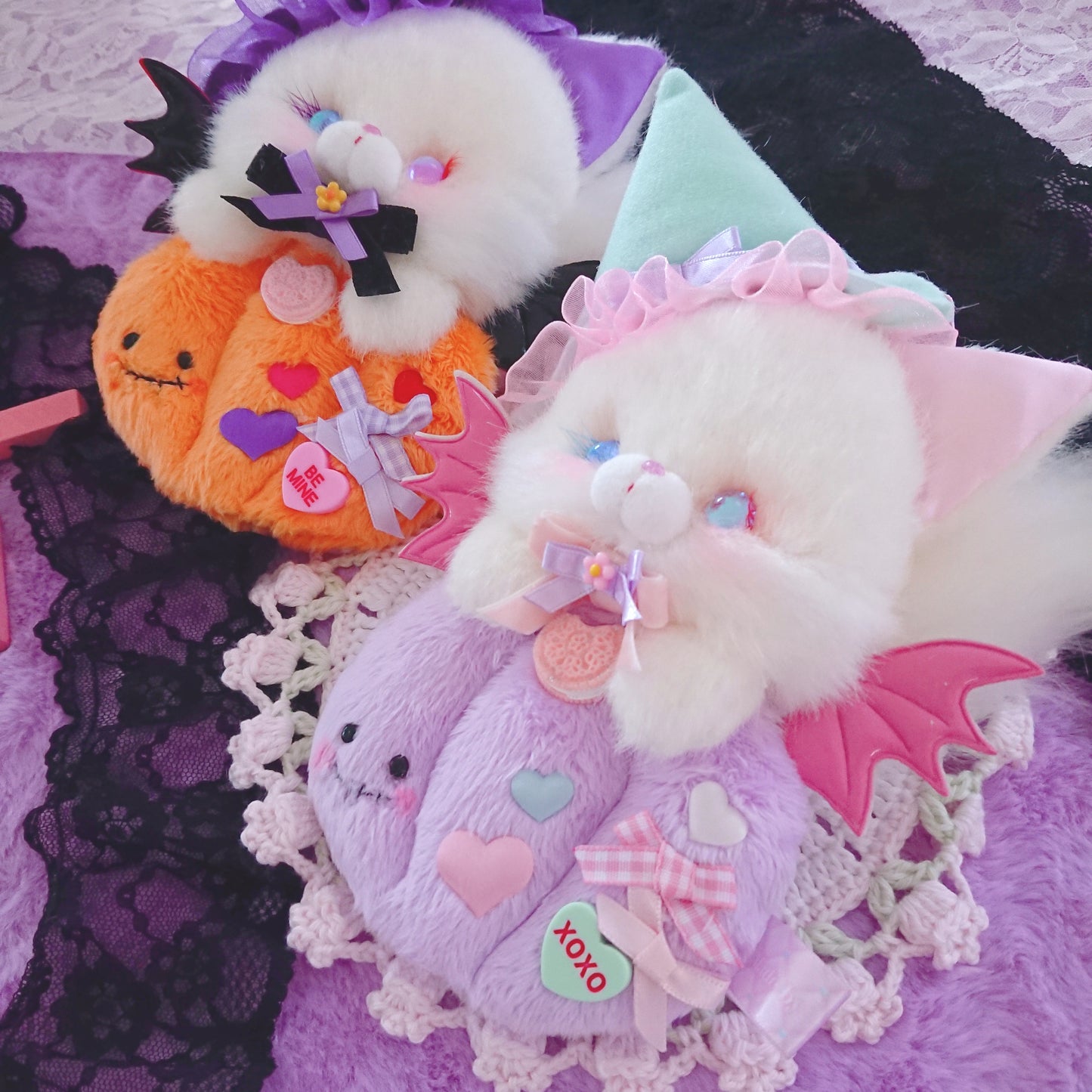 Halloween Magic Cat Brooch - Lavender (Harajuku Hearts Exclusive)