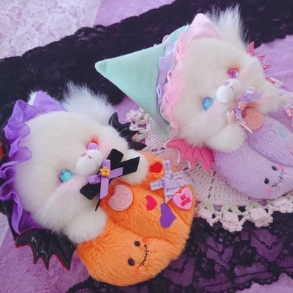 Halloween Magic Cat Brooch - Orange (Harajuku Hearts Exclusive)